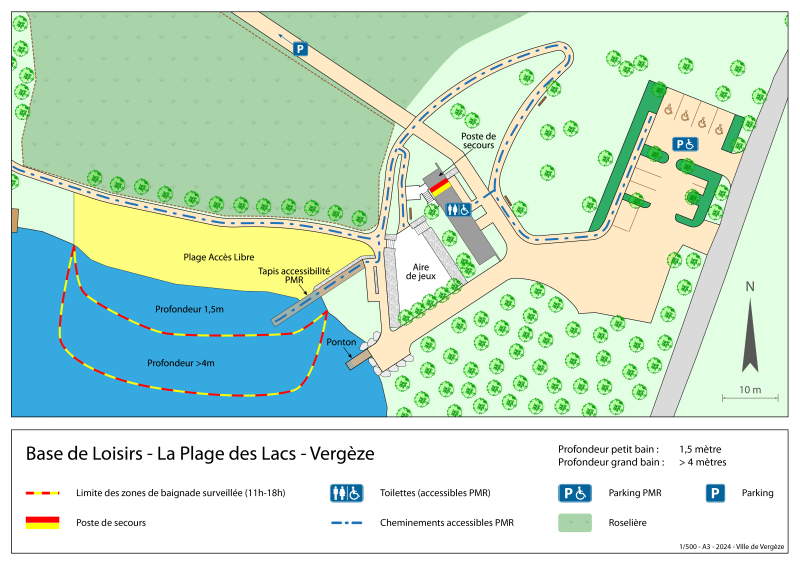 Plage des lacs de Vergèze
