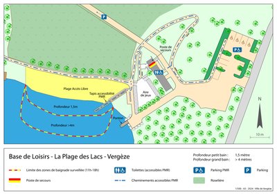 Plage des lacs de Vergèze