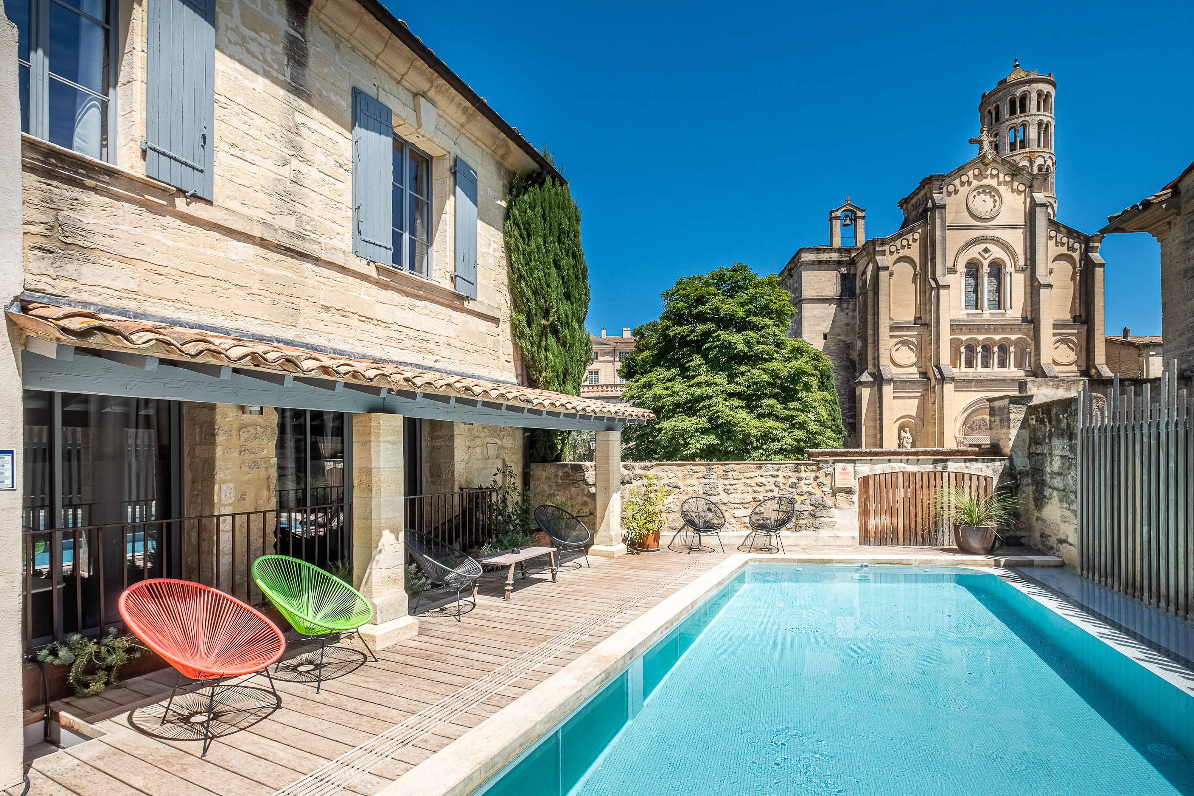 Terrasse avec piscine de Boutique