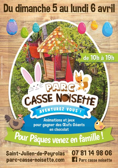 Fêtez Pâques au parc Casse Noisette_Saint-Julien-de-Peyrolas