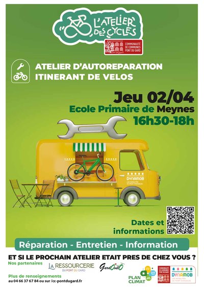 Atelier d'autoréparation itinérant de vélos_Meynes