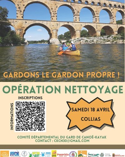 Opération nettoyage - 34 édition Gardons le Gardon propre !