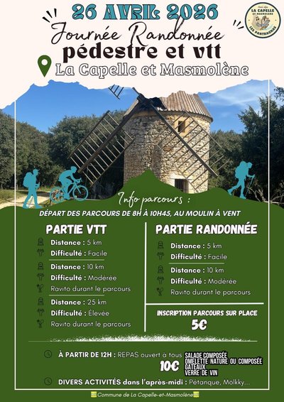 Journée randonnée - pédestre et VTT_La Capelle-et-Masmolène
