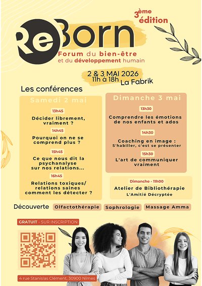 ReBorn forum du bien-être et du développement humain 3ème édition_Nîmes