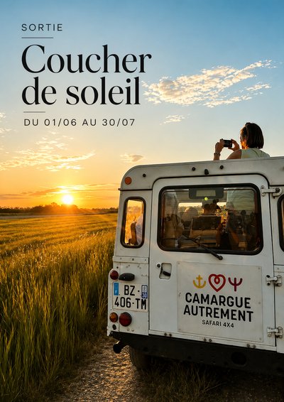 Safari Coucher de Soleil Camargue autrement