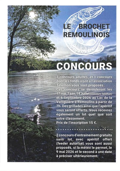 Concous de Pêche du Brochet Remoulinois