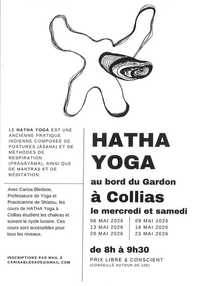 Hatha Yoga au bord du Gardon_Collias