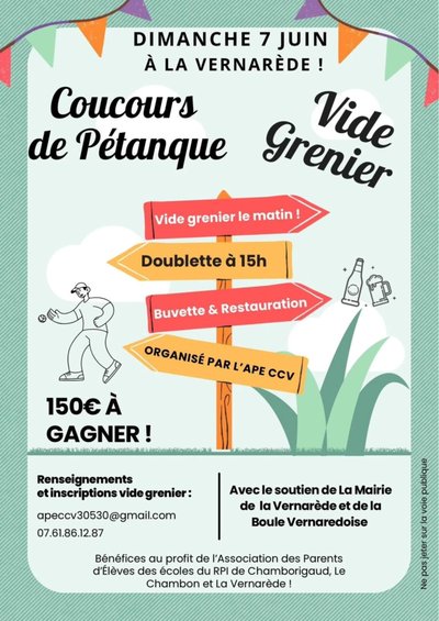 Concours de pétanque & Vide grenier_La Vernarède