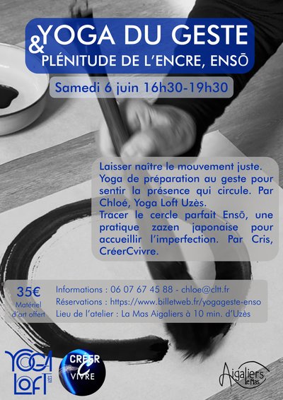 Atelier Yoga du geste et plénitude de l'encre - Enso