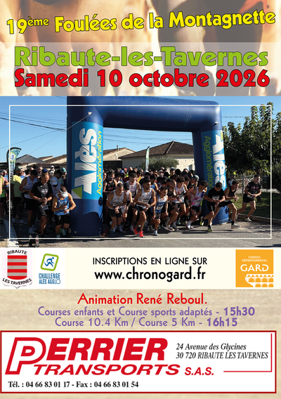 Course - 19ème foulées de la Montagnette_Ribaute-les-Tavernes