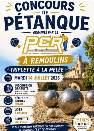 Concours de pétanque Remoulins_Remoulins