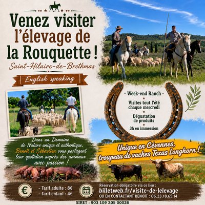 Visitez l'élevage de la Rouquette !