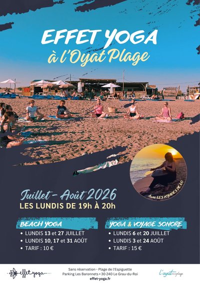 Effet Yoga à l'Oyat plage_Le Grau-du-Roi