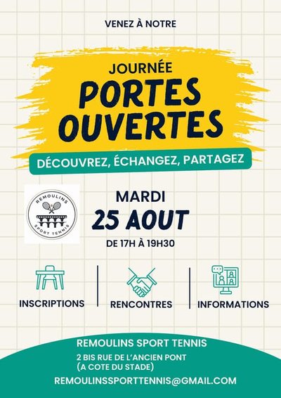 Journée Portes Ouvertes au Remoulins Sports Tennis