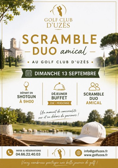 Scramble duo amical au Golf Club d'Uzès_Uzès