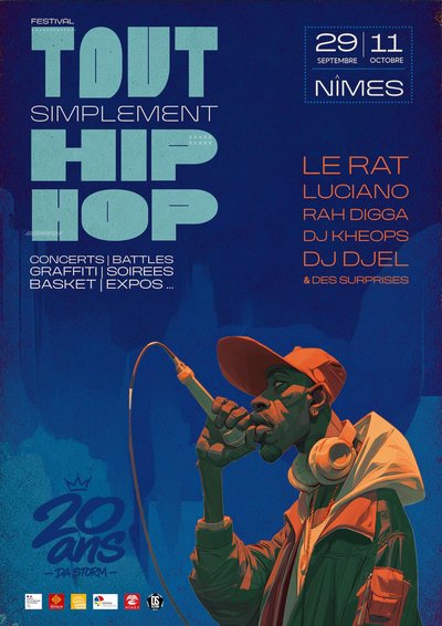 Affiche festival Tout Simplement Hip Hop