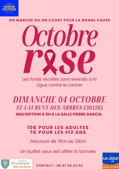 Octobre rose à St Laurent des Arbres_Saint-Laurent-des-Arbres