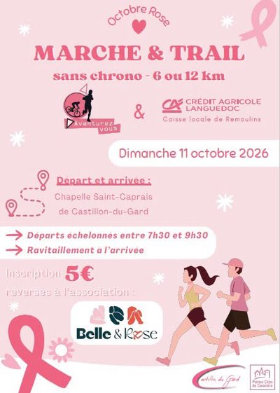 Octobre Rose - Marche et Trail_Castillon-du-Gard