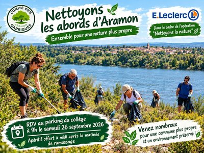 Opération Nettoyons la Nature - Nettoyons les abords d'Aramon_Aramon