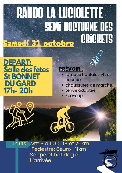 VTT et rando nocturne - La Luciolette_Saint-Bonnet-du-Gard