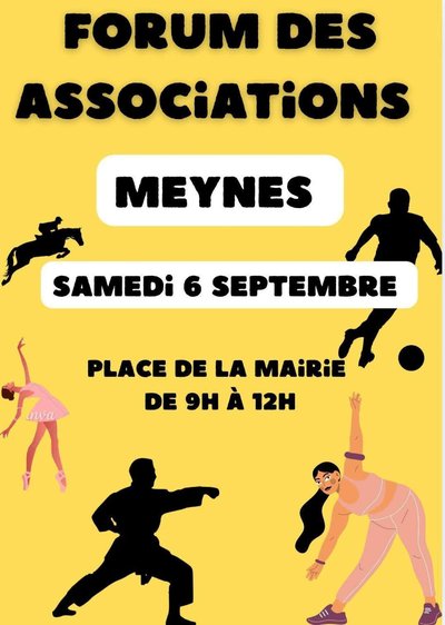 Affiche forum des associations de Meynes