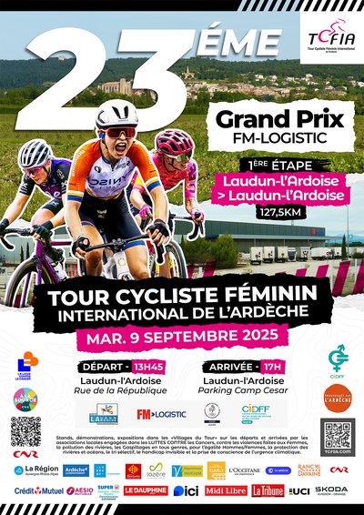 Laudun accueille cette année la 1ère étape de l'épreuve cycliste féminine par étape.