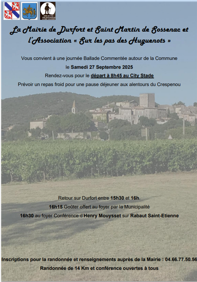 Balade commentée Sur les Pas des Huguenots_Durfort-et-Saint-Martin-de-Sossenac