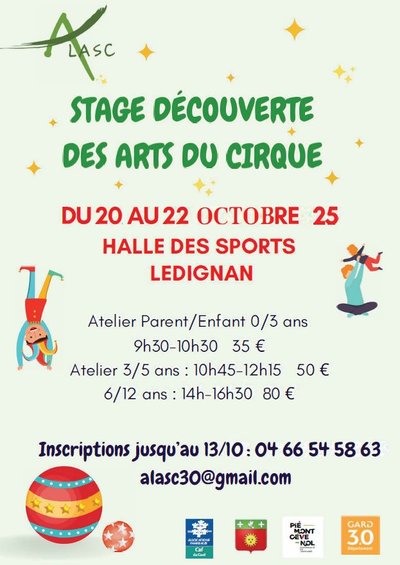 Stage découverte des arts du cirque_Lédignan