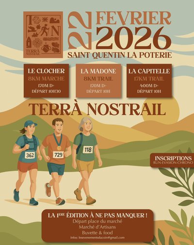 Trail - Terrà Nostrail - 1ère édition_Saint-Quentin-la-Poterie