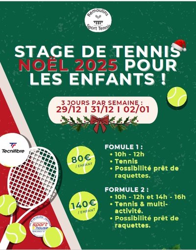 Stage de Tennis - Enfants_Remoulins