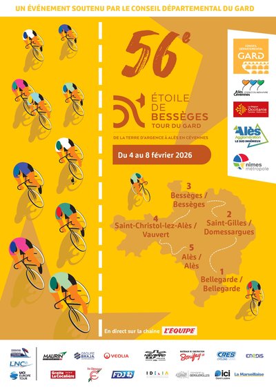 Etoile de Bessèges - Etape 2 Grand prix de Nîmes métropole // Passage par Collias, Blauzac, Garrigues Ste Eulalie..._Bourdic