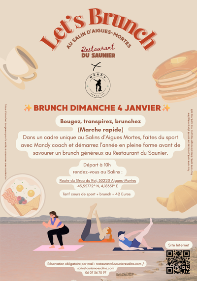 affiche brunch + course à pied