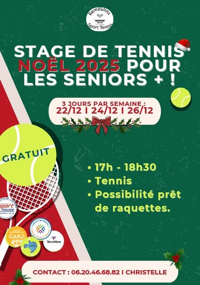 Stage de tennis - adultes_Remoulins
