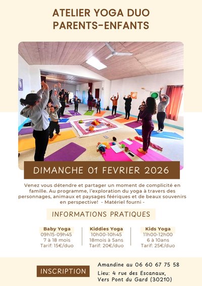 Atelier famille - Yoga en duo parent/enfant_Vers-Pont-du-Gard