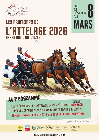 Printemps de l'attelage au Haras National d'Uzès_Uzès