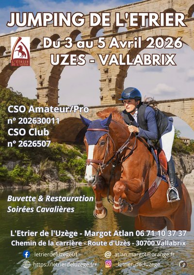 Concours amateurs -professionels de Saut d'Obstacles_Vallabrix