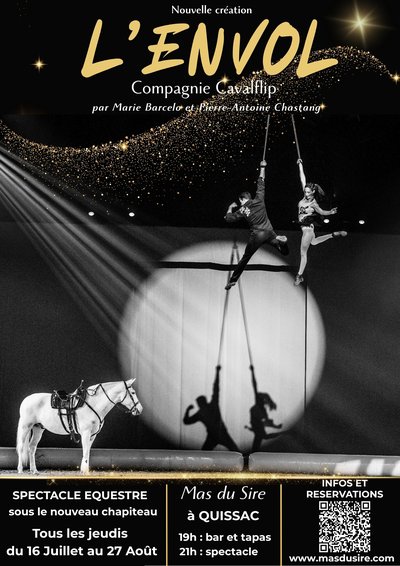 Spectacle équestre "L'Envol" au Mas du Sire_Quissac